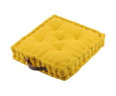 Lovely Casa Duo Coussin 45X45X10 CM, Coton, Moutard/Taupe