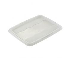 keeeper Couvercle pour Boîte de Rangement Emil, 30 l, 45,5 x 35,5 cm, Emilia, Transparent