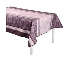 Déco de Rêve Nappe Antitâche New Feuille Rose
