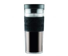 BODUM - 11685-01S - Travel Mug Ã Double Paroi en Plastique - couvercle Ã Vis hermÃ©tique - 0.45 L