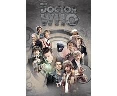1art1 Doctor Who Poster - Docteurs Au Fil des Temps (91 x 61 cm)