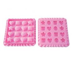 Silikomart 22.753.35.0169 EC03 Sweet Treats Moule Ã Bonbons Silicone Rose