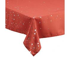 CALITEX Nappe Festive Perledo, Rouge, 140 x 250 cm