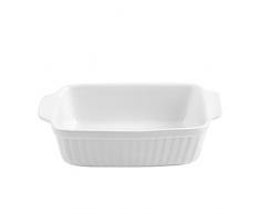 Home Plat rectangulaire 26Â x 16Â x 7Â cm, Blanc