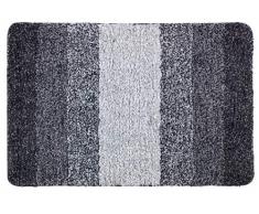 Wenko Tapis de bain, Polyester, Gris, 90 x 60 cm