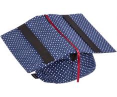 Klein & More Coussin Ã Lire Bouquinette Bleue Ã Pois Blancs