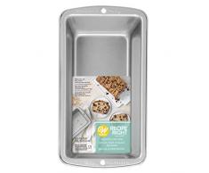 WILTON 0261389 Moule à GÃTEAUX MÃDIUM PAN Right Recipe 8.5X4.5, Métal, Argent, Standard