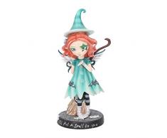 Nemesis Now Figurine avec Inscription Ill Put A Spell on You Bleu 23,5 cm