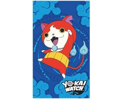 CTI Drap de Plage Yo-Kai Watch Gang, 100% Coton, Bleu, 120x70 cm
