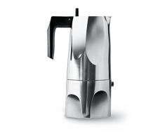 A di Alessi Ossidiana CafetiÃ¨re Espresso en Fonte dAluminium avec PoignÃ©e - 6 tasses - Noir