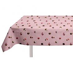 Soleil dOcre 857153 Nappe Toile CirÃ© Rectangle PVC Rose 140x240 cm