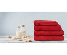 DATEX Serviette de Bain Rouge 100Â x 150Â cm