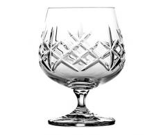Crystaljulia 3372 Verre Cognac en cristal transparent