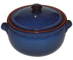 Amazing Cookware Cocotte en Terre Cuite Bleu 1,5 l