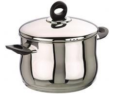 Ibili 660224 Bali Marmite BombÃ©e avec couvercle Inox 24 cm
