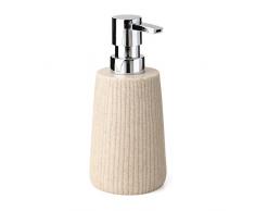 TATAY 6360200 Distributeur de Savon Liquide, Polyrésine, Beige, 7,7 x 7,7 x 16,6 cm
