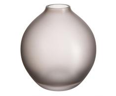Verre de Bohême Tao Smoke-Matt Vase, Verre, Grey Smoke, 14 x 14 x 16 cm