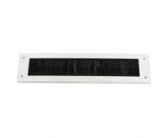 33 cm blanc bordure Housse Brosse Boîte à lettres Noir