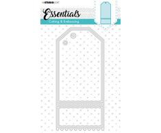 Classeur à gaufrer Studio Light, Métal, gris, 20,5 x 9,5 cm