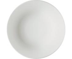 A di Alessi Ku Assiette Plate en Porcelaine - Blanc - Set de 4 PiÃ¨ces