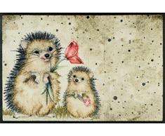 Wash+Dry Tapis, Surface en Polyamide, Beige, 50 x 75 cm