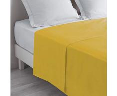 douceur dintÃ©rieur drap plat 2 personnes 240x300 cm lina miel