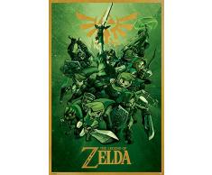 Pyramid International Poster The Legend of Zelda, Multicolore, 91, 5x61cm