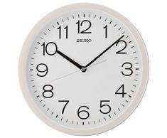 Seiko Horloge Murale Ronde avec Ã©tui, Plastique, Blanc, 32.3 x 32.3 x 5 cm