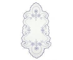 Bellanda Chemin de Table Polyester, Blanc, 85 x 40 x 0,5 cm