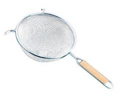 Metaltex Passoire double maille Manche en bois à 23 cm