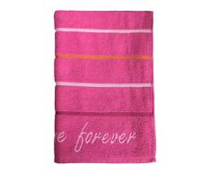 Santens Forever Eponge Drap de Plage, Coton, Fuchsia, 80160