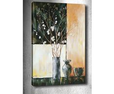 Bonamaison Peinture sur toile, multicolore, 50 x 70 cm - ConÃ§u et fabriquÃ© en Turquie