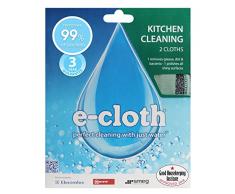 E-cloth Pack cuisine Chiffon de nettoyage multi usage + chiffon à lustrer/verre
