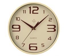 Premier Housewares 2200572 Horloge Murale en Plastique Crème