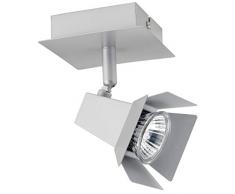 Mathias 3360111 Ciné Spot 1 Lumière 28 W GU10 230 V Argent 10 x 10 cm Hauteur 16 cm