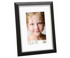 Deknudt Frames S42JH2 Cadre Photo Profil InclinÃ© avec Filet ArgentÃ© 10 x 15 cm