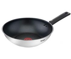 Tefal B9061944 Simpleo PoÃªle en acier inoxydable 28 cm Wok 28 cm