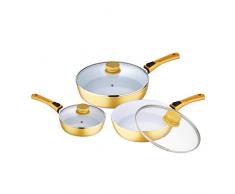 Swiss home 6924392067455 Set de 6 casseroles, acier