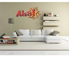Indigos Kar-comic029â58 Wall Sticker Mural Motif AHA Comic 029 â Fun. â Sticker Mural 58 x 30 cm