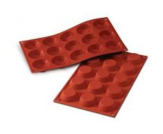 Silikomart 20.014.00.0060 SF014 Moule Forme Tartelette 15 Cavités Silicone Terre Cuite
