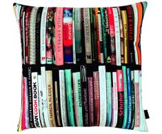 Apelt Libri Coussin Design 50 Livres Multicolore 45 x 45 cm