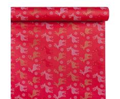 Class c048r-d186-pefc airlaid Nappe Ã Rouleau avec pretaglio, Papier, Rouge, 480Â x 120Â x 0,1Â cm