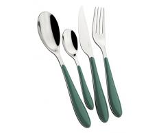BUGATTI GGCV-023F50 Ménagère 24 Pièces Gioia Vert Celadon, San/Acier INOX 18/10