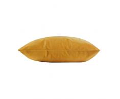 douceur dintÃ©rieur coussin dehoussable 40x40cm velours veloutea jaune