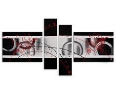 Arte Dal Mondo AY016QX1 Abstrait Tableau Modern Peint Ã la Main sur Toile avec Chassis, Multicolor, 90x160x3 cm