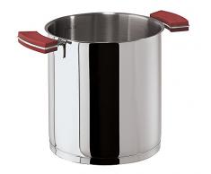 Sambonet 12Â OClock Marmite Haute, Acier Inoxydable, Rouge, 16Â cm