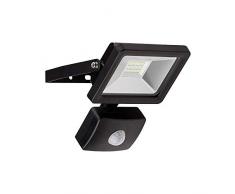 Goobay 58998Â A +, Projecteur Ã LED avec dÃ©tecteur de mouvement, Verre, 10Â W, noir, 8.4Â x 15,8Â x 11Â cm