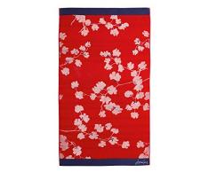 Joules Penzance Serviette de Bain Motif Floral Rouge