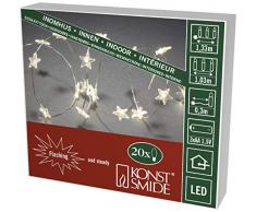 Konstsmide 3199-103 Guirlande Lumineuse Décorative à LED, Plastique/,, 1.2 W, Blanc