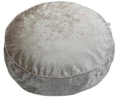 Sauermilch 1302601500002 Glam Coussin de Sol Rond Gris 60 x 15 cm (Champagne)